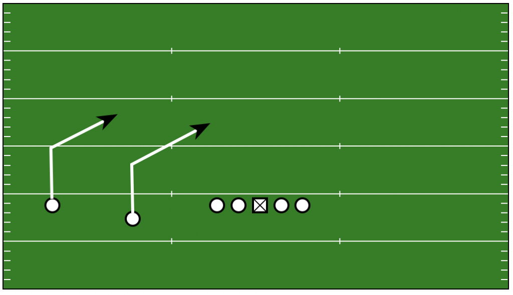 slant football route