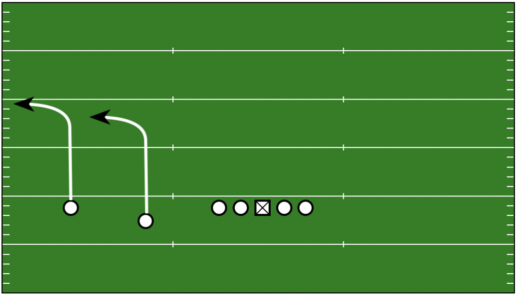 speed out football route